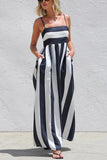 Striped Casual Maxi Dress