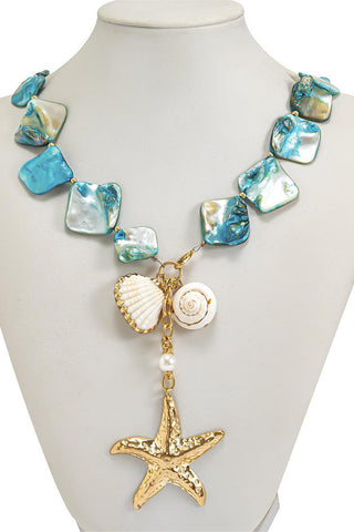 Starfish Charm Shell Necklace