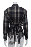Plaid Button-Front Shirt