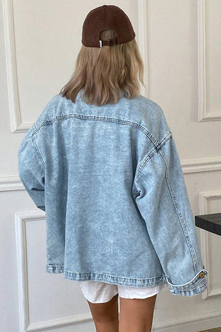 Oversized Button-Front Jacket