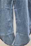 Stylish Wide Leg Cutout Jeans