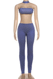 Polka Dot Halter Pants Set
