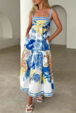 Floral Tiered Casual Dress