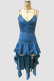 Ruffled High-Low Casual Dress