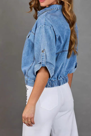 Button-Up Denim Jacket