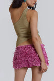 Asymmetric Sequin Tank Top