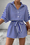 Striped Tie-Waist Romper