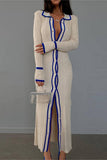 Button-Front Casual Midi Dress