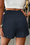 Wrap-Front Skort with Bow Accent