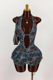 Halter Neck Leopard Print Casual Dress