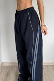 Elastic Waist Casual Trousers
