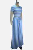 Striped Two-Piece Pants Set
