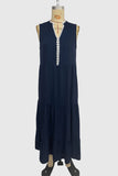 Sleeveless V-Neck Tiered Dress
