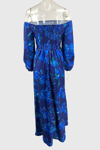 Off-Shoulder Floral Maxi Dress