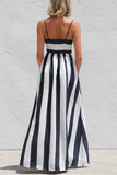Striped Casual Maxi Dress