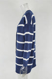 Striped Button-Front Cardigan