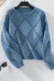 Sequin Embellished Knit Sweater