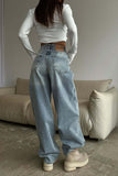 Relaxed Fit Straight Jeans
