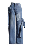 Stylish Wide-Leg Denim Jeans