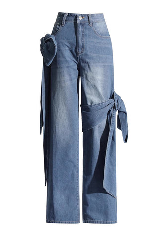 Stylish Wide-Leg Denim Jeans