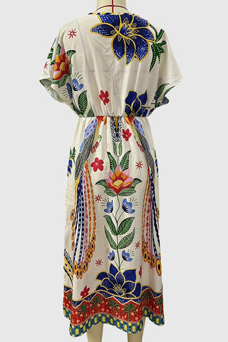 Vibrant Floral Maxi Dress