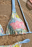 Paisley Bikini Set with Cover-Up
