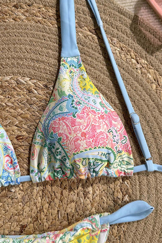 Paisley Bikini Set with Cover-Up
