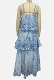 Layered Ruffle Floral Maxi Dress
