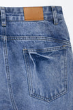 Straight Leg Jeans with Side Buttons