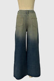Bow-Accent Wide Leg Jeans