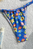Floral Halter Bikini Set