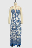 Strapless Floral Casual Dress