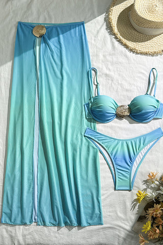 Stylish Bikini Set with Elegant Cover-up
