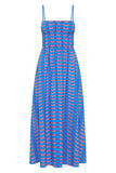 Patterned Strappy Summer Dress