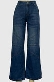 Stylish Wide-Leg Straight Jeans