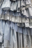 Ruffled Layer Midi Skirt