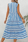 Sleeveless Geometric Casual Dress