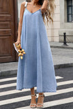 Sleeveless Denim Dress