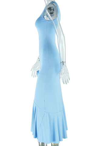 Sleeveless Asymmetrical Midi Dress