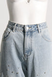 Embellished Straight-Leg Jeans