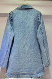 Sequin Embellished Denim Blazer