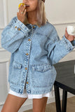 Oversized Button-Front Jacket