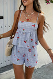Checkered Cherry Two-Piece Set