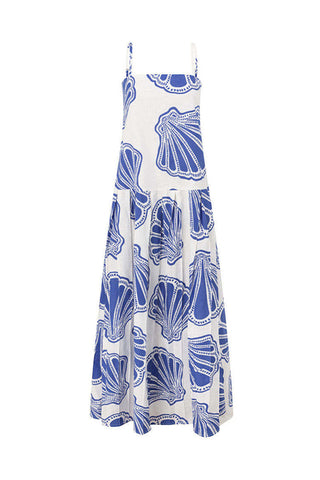 Shell-Print Casual Sundress