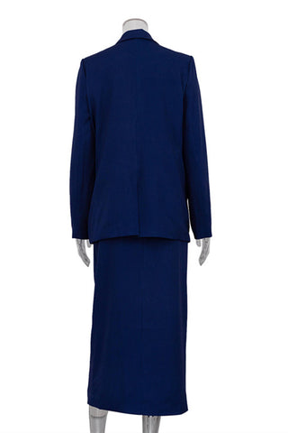 Tailored Blazer and Midi Skirt Set