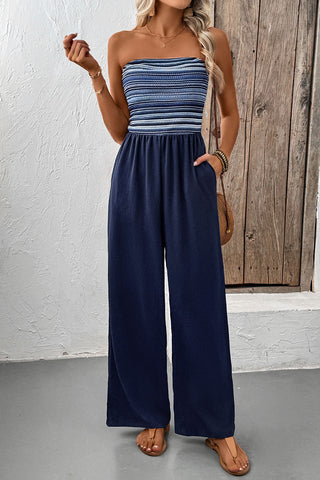 Strapless Wide-Leg Jumpsuit