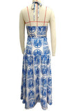 Halter-Neck Maxi Dress