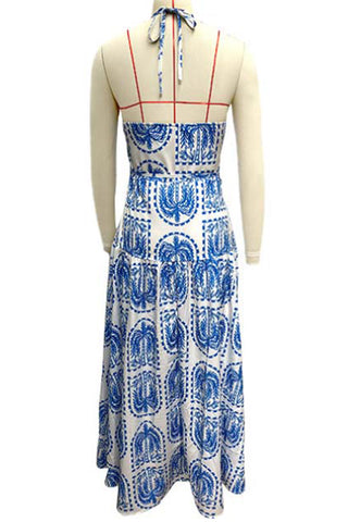 Halter-Neck Maxi Dress