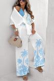 Printed Shirt and Pants Set