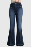 Chic Flare Pocket Jeans